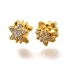 925 Sterling Silver Micro Pave Clear Cubic Zirconia Beads STER-B006-14G-1