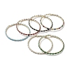 Real 18K Gold Plated Brass Cuff Bangles BJEW-D039-36G-1