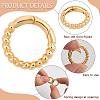 6Pcs Brass Spring Gate Clasps FIND-SC0020-67B-6