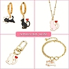 30Pcs 6 Styles Alloy Enamel Pendants ENAM-YW0008-96-6