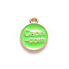 Alloy Enamel Pendants ENAM-S124-01A-06E-3