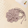 Flower PU Leather Wrap Waist Belts for Women AJEW-WH20816-058F-3