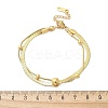 304 Stainless Steel Chain Bracelets BJEW-C084-08G-6