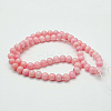 Natural Mashan Jade Round Beads Strands X-G-D263-8mm-XS02-5