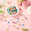 90Pcs 15 Styles Alloy Glass Pendants PALLOY-TA00166-5