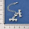 Rack Plating Brass Lobster Claw Clasps KK-F883-18S-3