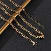 3.5MM 304 Stainless Steel Curb Chain Necklaces for Women NJEW-JN05584-1