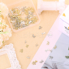 120Pcs 12 Styles Alloy Cabochons MRMJ-CA0001-51-8