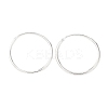 925 Sterling Silver Huggie Hoop Earrings EJEW-C179-05A-S-4
