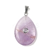 Natural Amethyst Pendants G-P599-02P-11-1