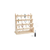 4-Tier Assembled Wood Bracelets/Bangles Display Riser Stands BDIS-WH0008-15-7
