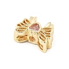 Brass Micro Pave Cubic Zirconia Beads KK-K371-48G-2