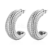 304 Stainless Steel Arch Stud Earrings AP9036-2-1