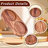 Wood Pepper Grinder Holder AJEW-WH20033-139-6
