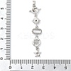 Brass Micro Pave Clear Cubic Zirconia Pendants KK-D101-01D-P-3