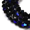 Transparent Electroplate Glass Beads Strands LS-GLAA-F029-3mm-D02-3
