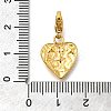 Heart 304 Stainless Steel Rhinestones Pendant Decorations STAS-R159-50G-02-3