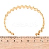 304 Stainless Steel Open Cuff Bangles for Women BJEW-K293-01B-G-5