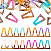 16Pcs 8 Colors Resin & Wood Pendants RESI-TA0003-73-1