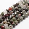 Natural African Bloodstone Beads Strands G-D840-66-10mm-1