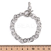 Tarnish Resistant 304 Stainless Steel Cable Chain Bracelets BJEW-P237-08P-5