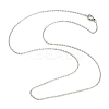 Tarnish Resistant Classic Plain 304 Stainless Steel Mens Womens Cable Chains Necklaces X1-STAS-S029-02-3