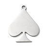 Non-Tarnish 201 Stainless Steel Pendants STAS-D041-09P-1