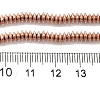 Electroplated Synthetic Non-magnetic Hematite Beads Strands G-I364-F01-RG-4