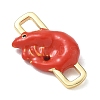 Brass Enamel Connector Charm KK-CBA4231-01C-G-2