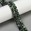 Natural Ruby in Zoisite Beads Strands G-H078-C39-6mm-1