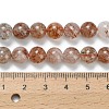 Natural Copper Rutilated Quartz Beads Strands G-L642-B07-8mm-5
