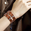 3Pcs 3 Colors Imitation Leather Cord Bracelet BJEW-FH0001-02-7