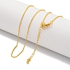 Brass Cable Chain Necklaces for Women NJEW-G084-15G-1