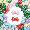 50Pcs UV Plating Opaque Acrylic Beads MACR-YW0004-11-2