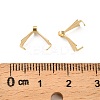 Brass Ice Pick Pinch Bails KK-F907-08G-3