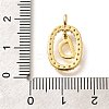 Brass Micro Pave Cubic Zirconia Pendants ZIRC-P123-01G-D01-3