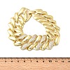 Brass Link Chain Bracelets for Women BJEW-H630-08G-5
