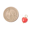 Opaque Acrylic Heart Charms PALLOY-MZ00844-2