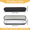 6Pcs 3 Colors Tinplate Tweezers Empty Box with Hinged Lid AJEW-BC0007-11-2