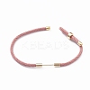 Braided Nylon Cord Bracelet Making MAK-A017-D01-04G-2
