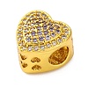 Heart European Beads KK-Z081-01B-2