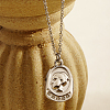 Elegant Vintage 304 Stainless Steel Portrait Pendant Necklace for Women. XP9608-2-1