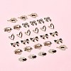 28Pcs 6 Styles Alloy Enamel Pendants FIND-FS0003-22-9