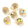 Electroplated Glass Beads EGLA-K062-01A-HP03-1