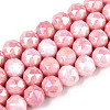 Anti-Tarnish Electroplate Glass Beads Strands X-GLAA-N010-10mm-04-1