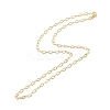 Brass Cable Chains Necklace for Women NJEW-P265-32G-2