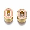 Rack Plating Alloy Enamel Beads ENAM-S122-033O-NR-2