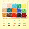 15 Strands 15 Colors Transparent Glass Beads Strands EGLA-FS0001-46-7