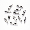 Tarnish Resistant 304 Stainless Steel Slide On End Clasp Tubes STAS-S115-01E-P-1
