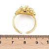 Brass Micro Pave Cubic Zirconia Cuff Rings for Women RJEW-Z113-44G-3